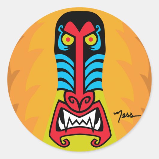 BAD ASS BABOON STICKER (Devant)