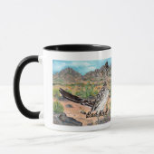 "Bad Bird" Roadrunner et Kokopelli New Mexico Mug (Gauche)