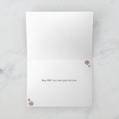 Bad Black Cat Christmas Kaart (Binnen)