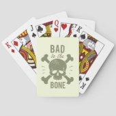 Bad Bone Skull & Crossbones Pokerkaarten (Achterkant)