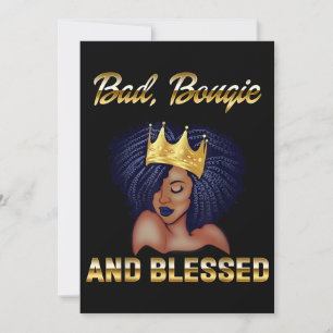 Bad Bougie and Blessed Bougie Gift for Women Black Kaart