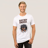 Bad Boy Energy Rottweiler  Tri-Blend Shirt (Voorkant volledig)