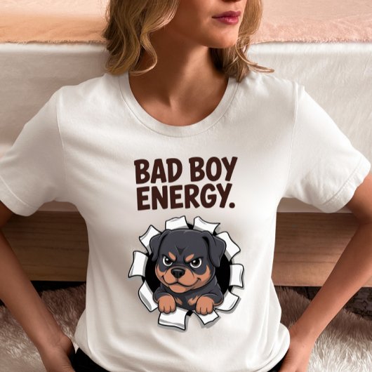 Bad Boy Energy Rottweiler  Tri-Blend Shirt