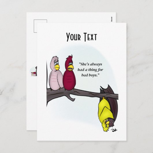 Bad Boys Witte Ansichtkaart Feestdagenkaart (Voorkant / Achterkant)