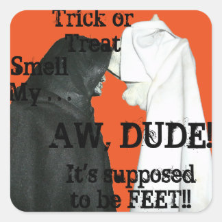 Bad Breath Vierkante Sticker