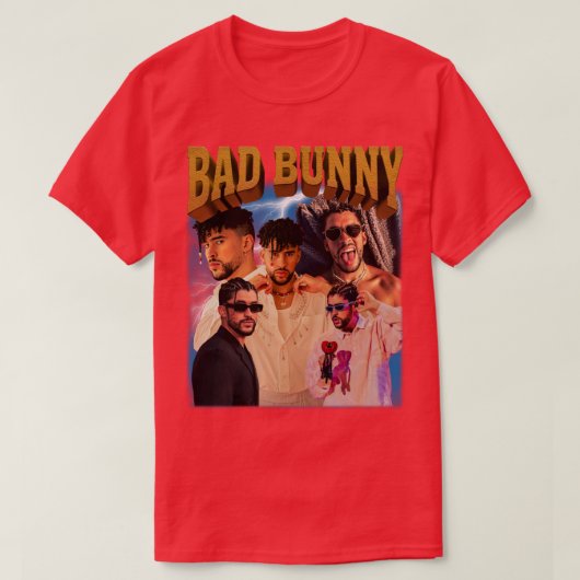 Bad Bunny Retro Style 2 T-shirt (Design voorkant)