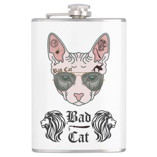 Bad Cat Heupfles (Voorkant)