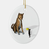 Bad Cat Keramisch Ornament (Rechts)