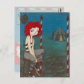 Bad Clown gothic horror Briefkaart (Voorkant / Achterkant)