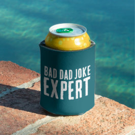 Bad Dad Joke Expert BOLD TYPOGRAFIE Blikjeskoeler