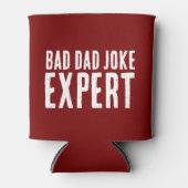 Bad Dad Joke Expert BOLD TYPOGRAFIE Blikjeskoeler (Voorkant)