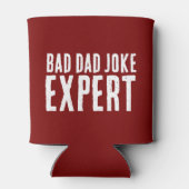 Bad Dad Joke Expert BOLD TYPOGRAFIE Blikjeskoeler (Achterkant)