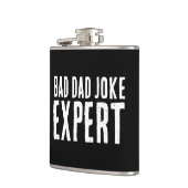 Bad Dad Joke Expert BOLD TYPOGRAFIE Heupfles (Links)