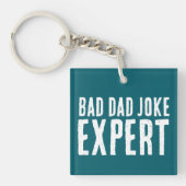 Bad Dad Joke Expert BOLD TYPOGRAFIE Sleutelhanger (voorkant)