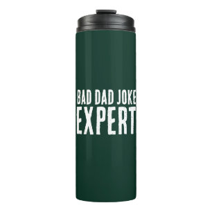 Bad Dad Joke Expert BOLD TYPOGRAFIE Thermosbeker