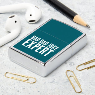 Bad Dad Joke Expert BOLD TYPOGRAFIE Zippo aansteke