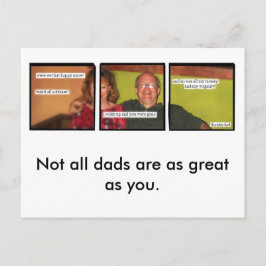 Bad Daddy-Briefkaart Briefkaart
