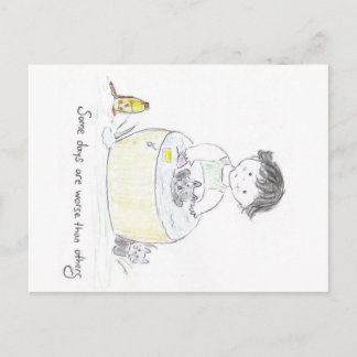 Bad_day Briefkaart