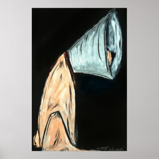 Bad Day, dog in cone poster (Devant)