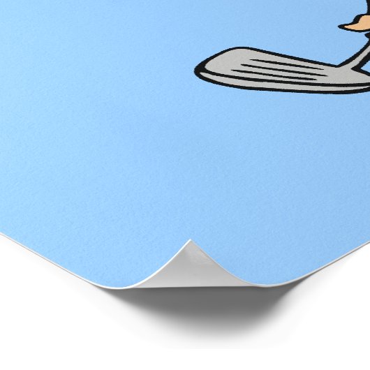 Bad Day Golfer T-shirts en cadeautjes Poster (Hoek)