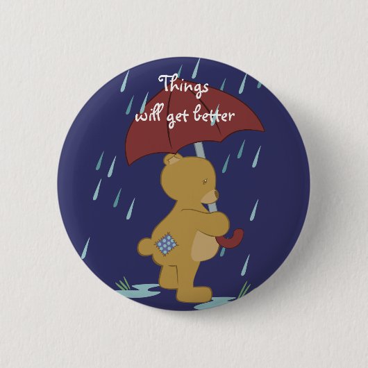 Bad Day Teddy Button (Voorkant)