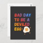 Bad Day to Be a Deviled Egg Briefkaart (Voorkant / Achterkant)
