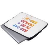 Bad Day to Be a Deviled Egg Laptop Sleeve (Voorkant onderkant)