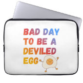 Bad Day to Be a Deviled Egg Laptop Sleeve (Voorkant)
