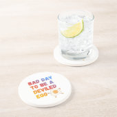 Bad Day to Be a Deviled Egg Zandsteen Onderzetter (Zijkant)