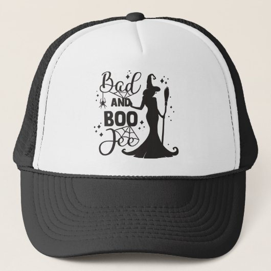 Bad en Boo Jee Halloween Trucker Pet (Voorkant)