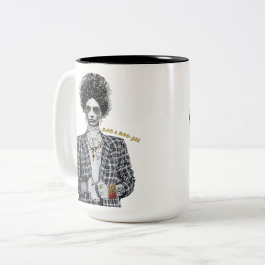 Bad en Boo-jee Tweekleurige Koffiemok (Voorkant links)