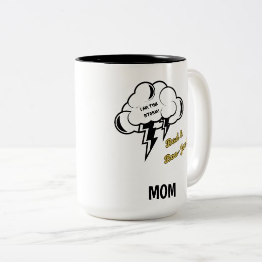 Bad en Boo-jee Tweekleurige Koffiemok (Voorkant rechts)