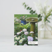  bad en Briefkaart Engelse tuin (Staand voorkant)