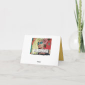 BAD GIRL ART NOTECARD KAART (Achterkant)