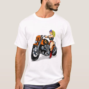Bad Girl Biker Chick T-shirt