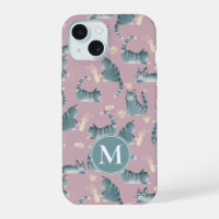 Bad Grey Tabby Chats Frappe Stuff Over & Monogramm