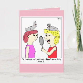 Bad Hair - Bad Hare Day Kaart