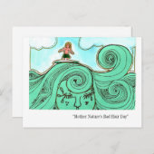 Bad Hair Day Briefkaart (Voorkant / Achterkant)