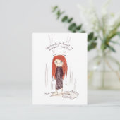 Bad Hair Day Briefkaart (Staand voorkant)