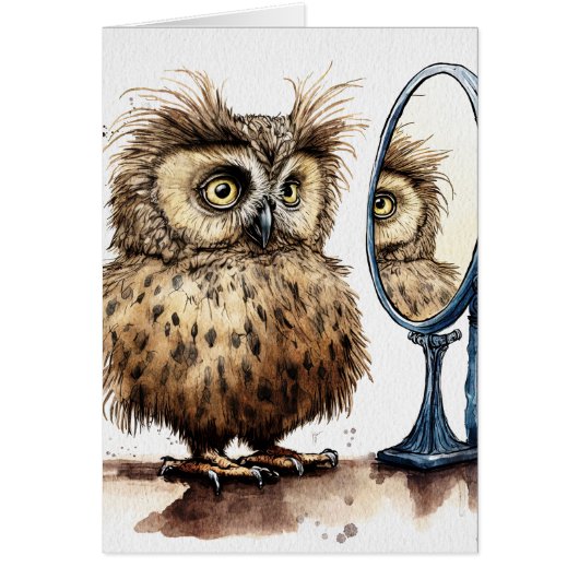 Bad Hair Day Wenskaart (Voorkant)