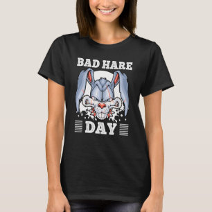 Bad Hare Day Angry Bunny Rabbits Costume T-shirt
