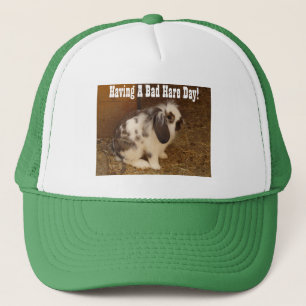Bad Hare Day Baseball Hat Trucker Pet