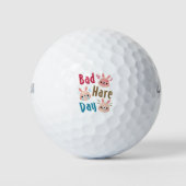 Bad Hare Day Funny Bunny Rabbit Kawaii Pasen Golfballen (Voorkant)
