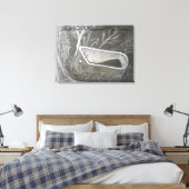 Bad in houtskool canvas afdruk (Insitu (Slaapkamer))