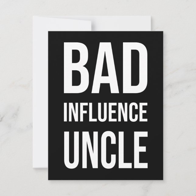Bad Influence oom (Voorkant)