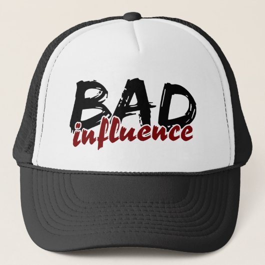 BAD INFLUENCE pet - kies kleur (Voorkant)