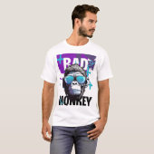 Bad Monkey Attitude - Cool Gorilla Graphic T-shirt (Voorkant volledig)