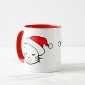 Bad Mood Cat Christmas Edition Mok (Voorkant links)