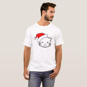 Bad Mood Cat Christmas Edition T-shirt (Voorkant volledig)