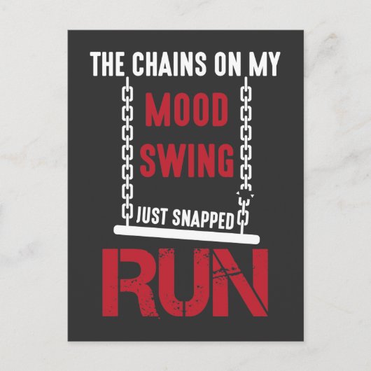 Bad Mood Funny Sarcastic Moody Humor Briefkaart (Voorkant)